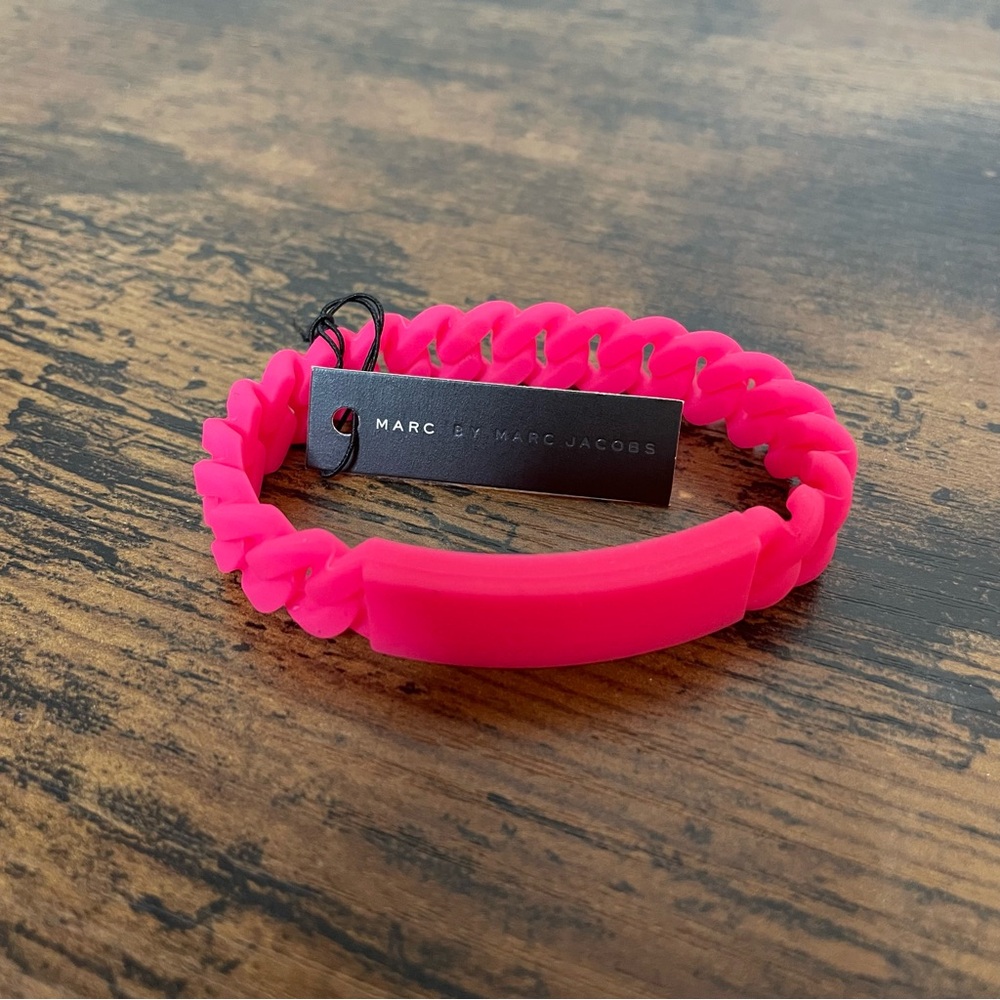 Marc by Marc Jacobs Pink Chain Bracelet NWT - Picture 2 of 5